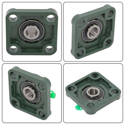 Solid Spare 10pcs UCF202-10 Pillow Block Bearing Self-Aligning Solid Base 4-Bolt 5/8" Bore