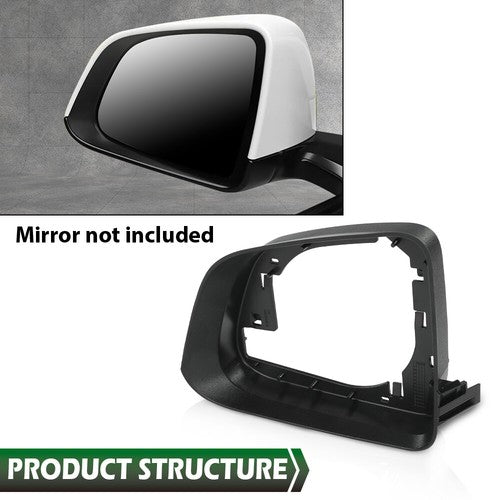Solid Spare Fit For 2020-2023 Tesla Y Side Mirror Base Support Ring Frame Cover Driver Side