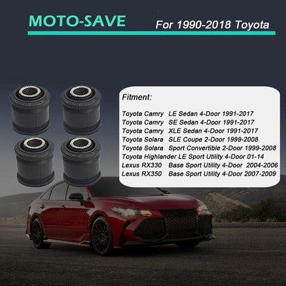 Solid Spare 4Pc For Toyota Camry Lexus ES300 Series 1990-2018 Rear Lower Arm Knuckle Bushing