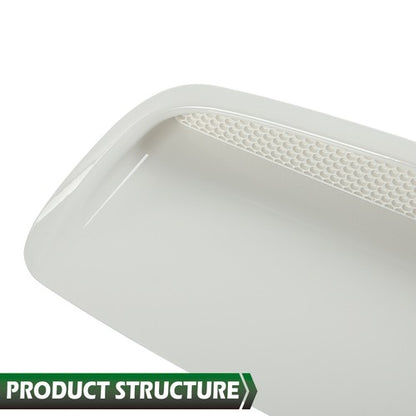 Solid Spare Fit For 2005-2011 Toyota Tacoma Pickup Front Sport Hood Bulge Scoop Kit White