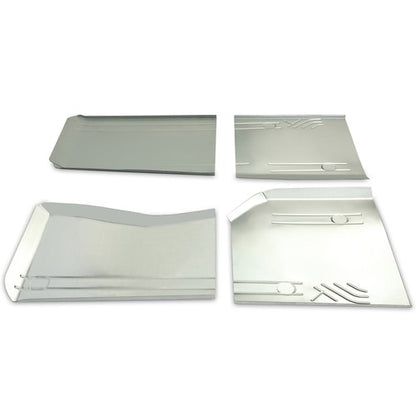 Solid Spare Front & Rear Floor Pans Zinc-Plated For Jeep Wagoneer Comanche Cherokee 84-2001
