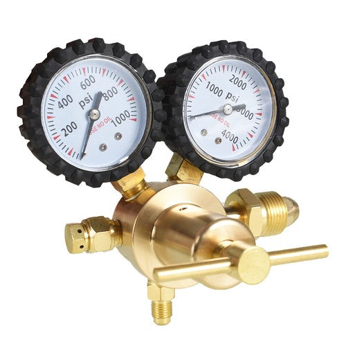 Solid Spare Nitrogen Regulator with 0-800 psi Delivery Pressure 1/4" Flare Output New
