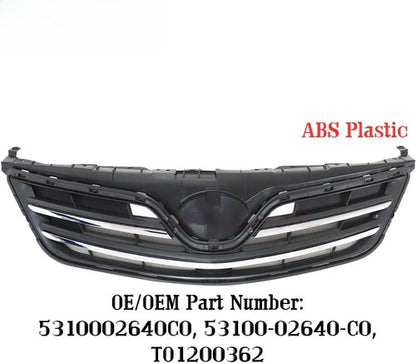 5310002640C0 For 2013 Toyota Corolla Front Bumper Upper Grille Chrome Black