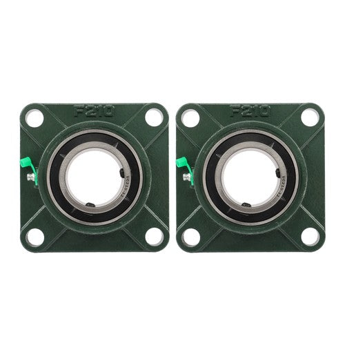 Solid Spare 2PCS UCF210-32 with seat bearing 2" hole 4 Bolt Solid Base Self-Aligning