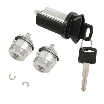 Solid Spare For Ford F250 F350 E150 Ignition Switch Lock Cylinder+Door Lock Cylinder 2 Keys