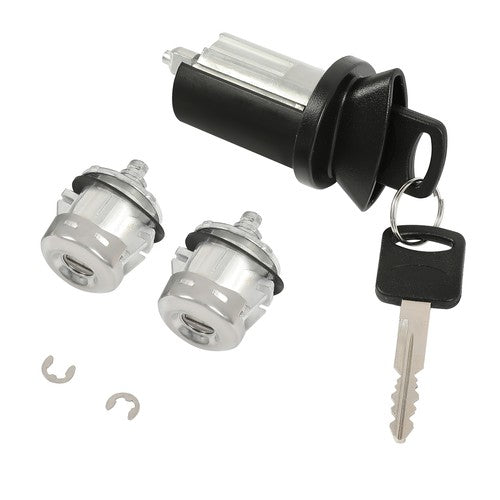 Solid Spare For Ford F250 F350 E150 Ignition Switch Lock Cylinder+Door Lock Cylinder 2 Keys