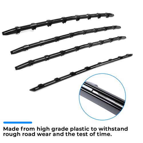Solid Spare FOR 2019-2021 Chevy Silverado 1500 Black Grille insert Trim Grill overlay LT RST