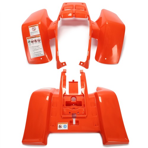 Solid Spare Orange Front & Rear Fenders Plastic Body Kit For 87-06 Yamaha Banshee 350 YFZ350