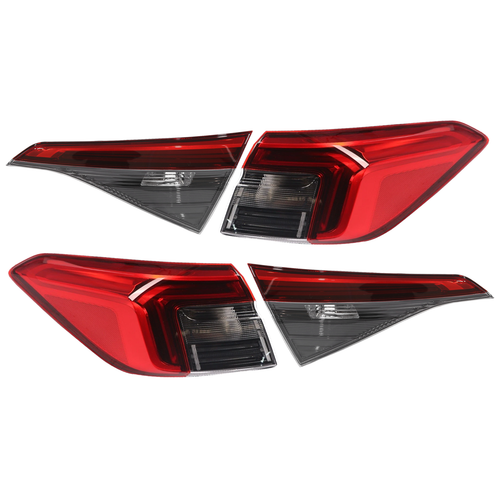 Set Tail Lights For 2022 2023 2024 Honda Civic Sedan Rear Lamps Outer Inner Side