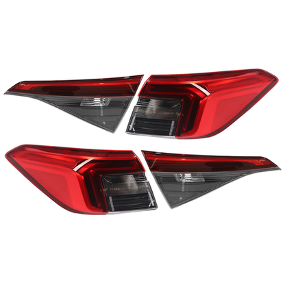 Set Tail Lights For 2022 2023 2024 Honda Civic Sedan Rear Lamps Outer Inner Side