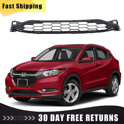 Front Lower Grille Grill With Matte Black Trim Fit Honda HRV 2016 2017 2018