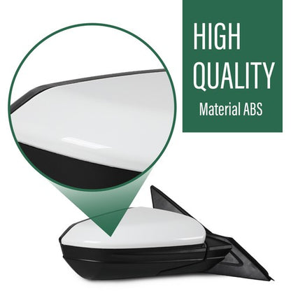 Solid Spare Fit For 2016-2021 Honda Civic Coupe Sedan Right Passenger Side Mirror Assembly