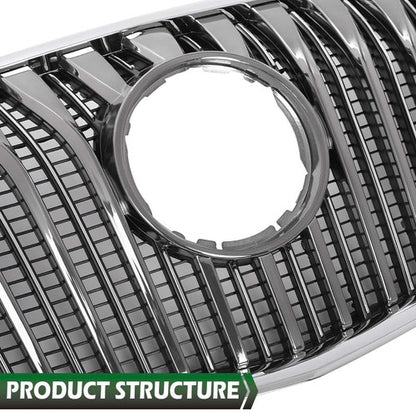 Solid Spare Fit For 14-16 Buick Lacrosse Front Bumper Upper Grille Grill Chrome GM1200705