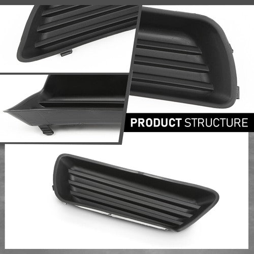 Solid Spare Fit For 2007-2009 Toyota Camry Front Bumper Insert Fog Light Cover Left Side