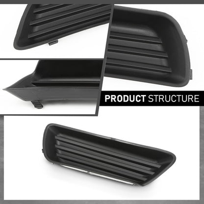 Solid Spare Fit For 2007-2009 Toyota Camry Front Bumper Insert Fog Light Cover Left Side