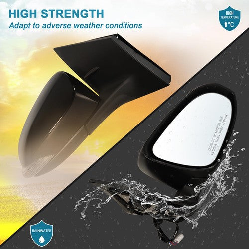 Pair Mirror Power Heated Signal Right & Left Side For 2014-2019 Toyota Corolla