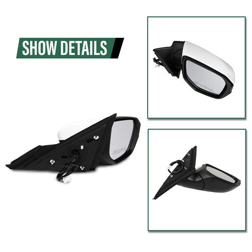 Solid Spare Fit For 2016-2021 Honda Civic Coupe Sedan Right Passenger Side Mirror Assembly