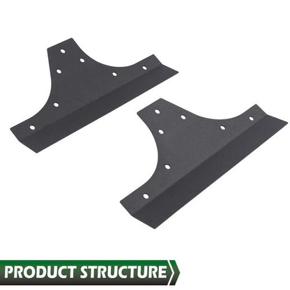 Solid Spare Fit For 2007-2018 Jeep Wrangler JK JKU Door Body Armor Cladding Guards Black