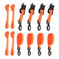Solid Spare 4 Pack Steel Ratchet Strap Fracture Strength 5208lbs 1.6in*8ft with S Hooks
