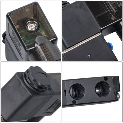 Solid Spare 1/4" 3 Way 2 Position Electric Solenoid Air Directional Control Valve 12V DC