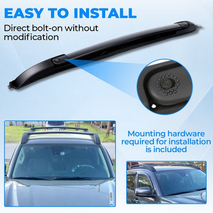 Solid Spare For 2005-2023 Toyota Tacoma Double Cab Top Roof Rack Cross Bars Side Rails Set