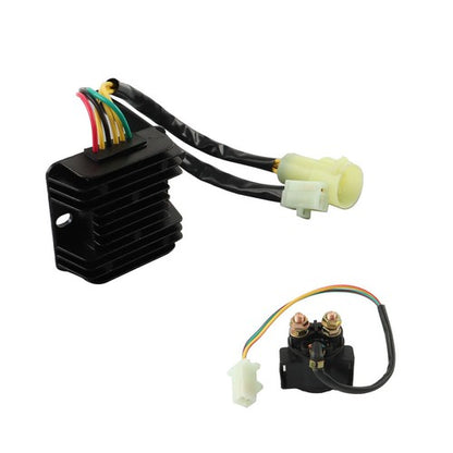 Solid Spare For Honda 300FW Fourtrax 300 TRX300 1988-1992 Regulator Rectifier +Starter Relay