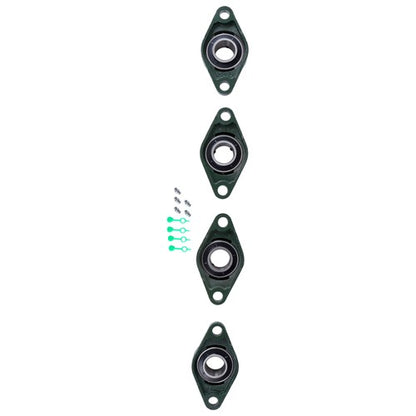 Solid Spare UCFL206-20 Self Alignment Pillow Block Bearing 1-1/4" Bore Solid Base 4pcs ?