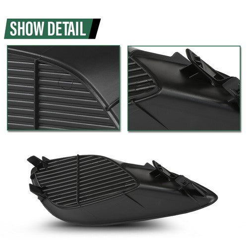 Solid Spare Front Bumper Insert Fog Light Cover Left+Right Fit For 2007-2012 Toyota Yaris