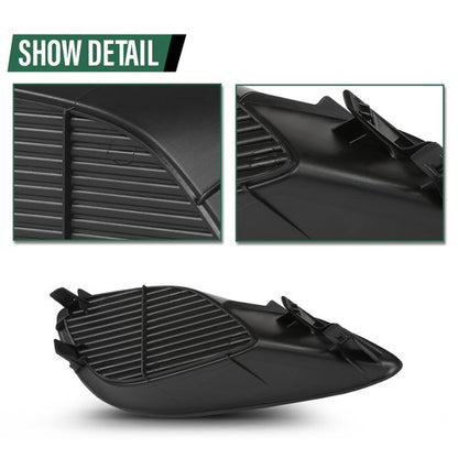 Solid Spare Front Bumper Insert Fog Light Cover Left+Right Fit For 2007-2012 Toyota Yaris