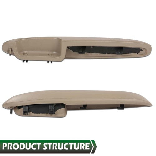 Solid Spare Door Armrest Front Driver & Passenger Side Fit For Chevy GMC Pickup Truck SUV