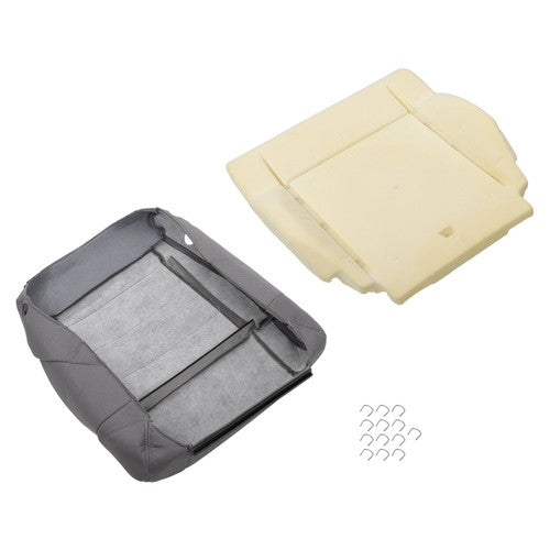 Solid Spare Suit For Jeep Wrangler 2007-2012 Passenger Bottom Seat Cover&Foam Cushion Gray
