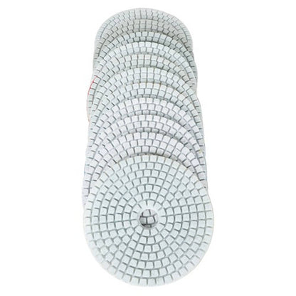 Solid Spare Diamond Polishing Pads Wet Dry 4 Inch Set Kit For Granite Concrete Marble 12PCS