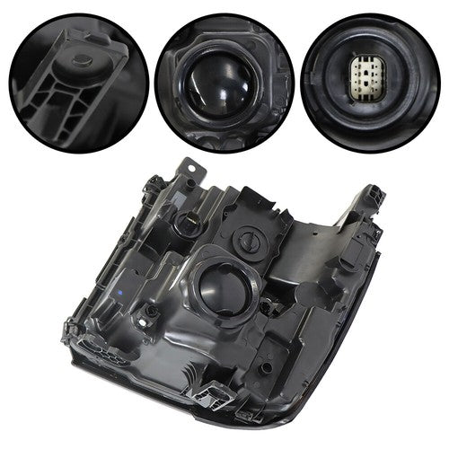 Solid Spare w/ LED DRL For Chevy Silverado 1500 2016-2018 Headlamp Headlight HID/Xenon Left