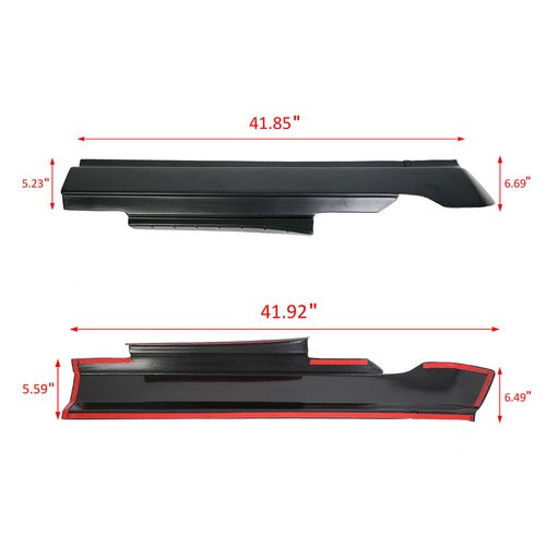 Solid Spare 4PCS ROCKER PANEL GUARD SILL PLATE COVER FOR RAM 1500/2500/3500 CREW CAB 2009-18