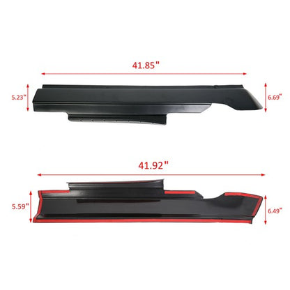 Solid Spare 4PCS ROCKER PANEL GUARD SILL PLATE COVER FOR RAM 1500/2500/3500 CREW CAB 2009-18
