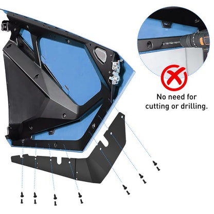 Solid Spare For RZR PRO XP 20-25 2X Lower Doors Valance Inserts Fender Trim Pro R/Turbo R