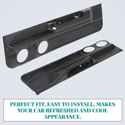 Solid Spare Lower 2-Speaker Door Panel For 1978-88 Monte Carlo Malibu (2dr) & El Camino Set