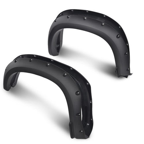 Solid Spare Pocket Rivet Style Bolt on Fender Flares Fit For 2019-2023 Chevy Silverado 1500