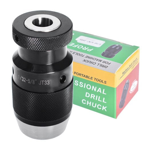 Solid Spare JT33 Mount Keyless Replaces 1/32"- 5/8" Super Heavy Duty Drill Press Chuck