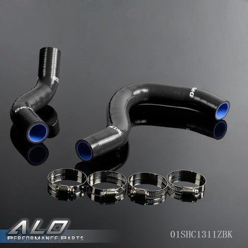Solid Spare Fit For 02-05 Honda Civic Si/SiR/Type-R EP3 K20A Silicone Radiator Hose Black
