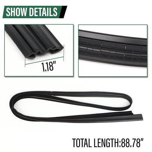 Solid Spare For Suzuki Samurai SJ410 SJ413 Door Window Trim Molding Seal Garnish Whisker Set