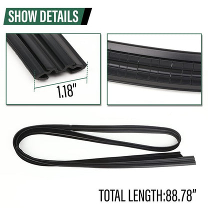 Solid Spare For Suzuki Samurai SJ410 SJ413 Door Window Trim Molding Seal Garnish Whisker Set