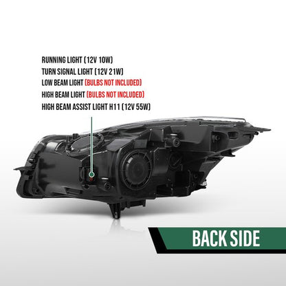 Solid Spare HID/Xenon Projector Headlight Headlamp Right Side Fit For 2009-2012 Buick Regal