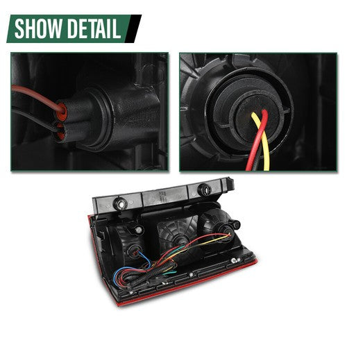 Solid Spare Fit For 2009-2015 Honda Pilot Tail Light Brake Lamp Assembly w/ Bulb Left Side