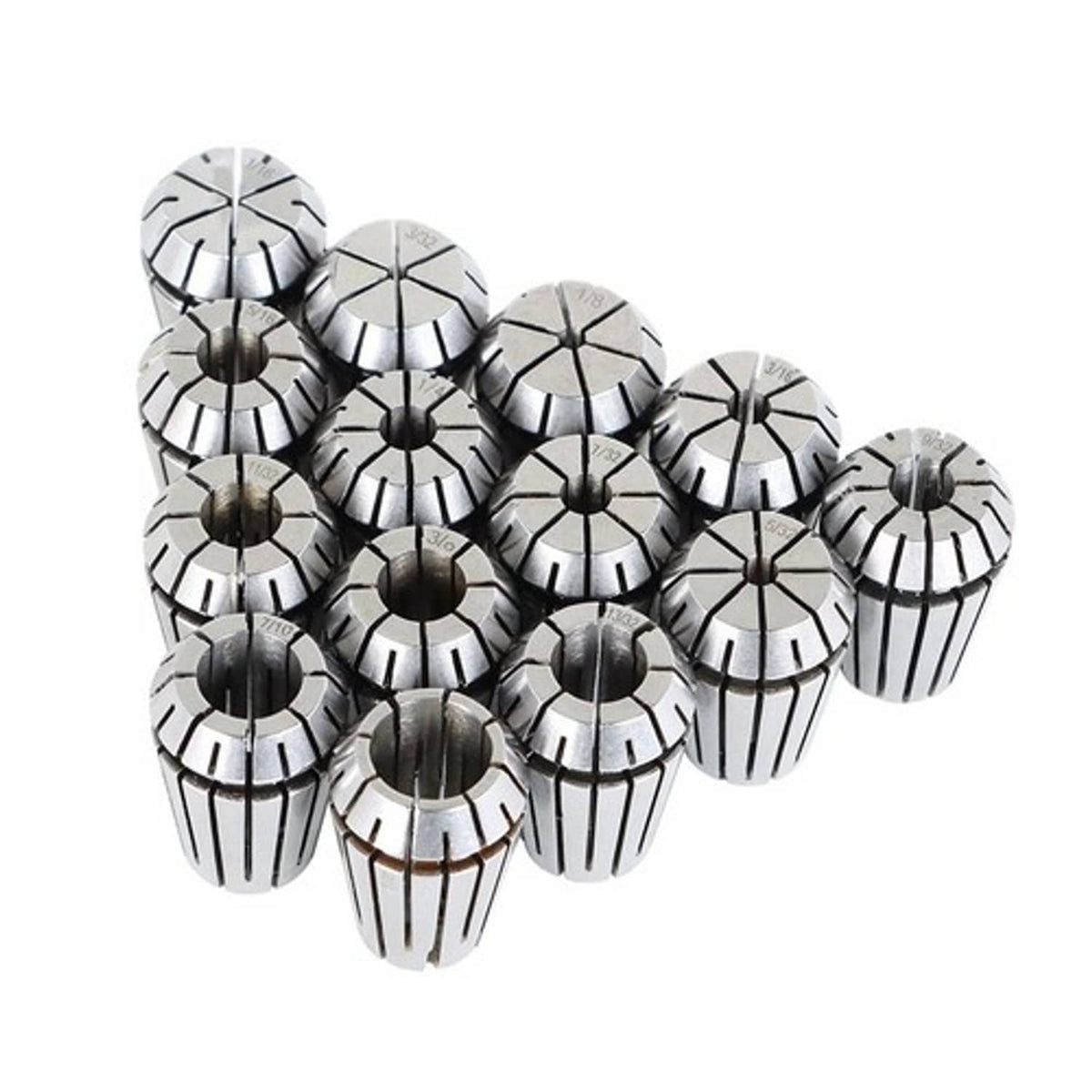 Solid Spare ER20 14Pc 1/16"-1/2" Spring Collet For CNC Milling Lathe Tool Engraving Machine
