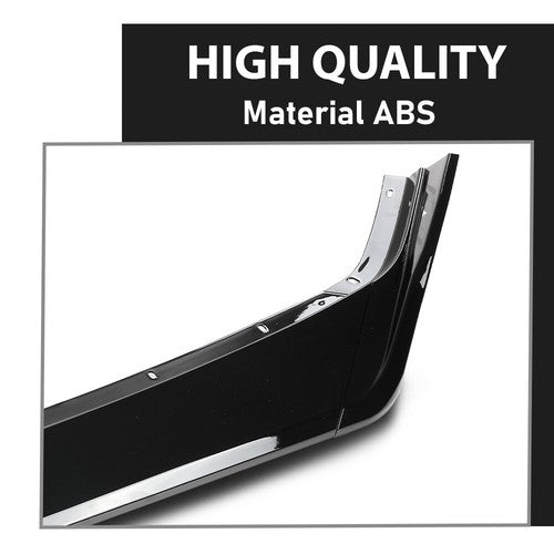 Solid Spare Fit For 2020-2025 Corvette C8 5VM Style Front Bumper Lip Splitter Glossy Black