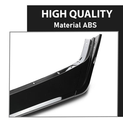 Solid Spare Fit For 2020-2025 Corvette C8 5VM Style Front Bumper Lip Splitter Glossy Black