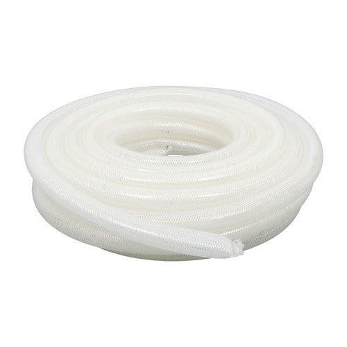Solid Spare 1" ID × 1-19/64" OD 50ft Clear Braided Hose High Pressure Flexible Reinforce PVC