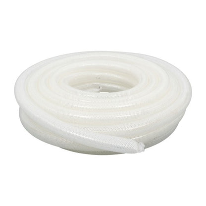 Solid Spare 1" ID × 1-19/64" OD 50ft Clear Braided Hose High Pressure Flexible Reinforce PVC