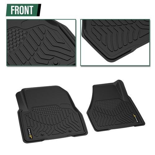 Solid Spare All Weather TPE Floor Mats Liners Fit For 18-25 Freightliner Cascadia 116 126